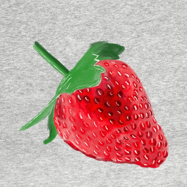 Juicy watercolor strawberry. by SophieMartil